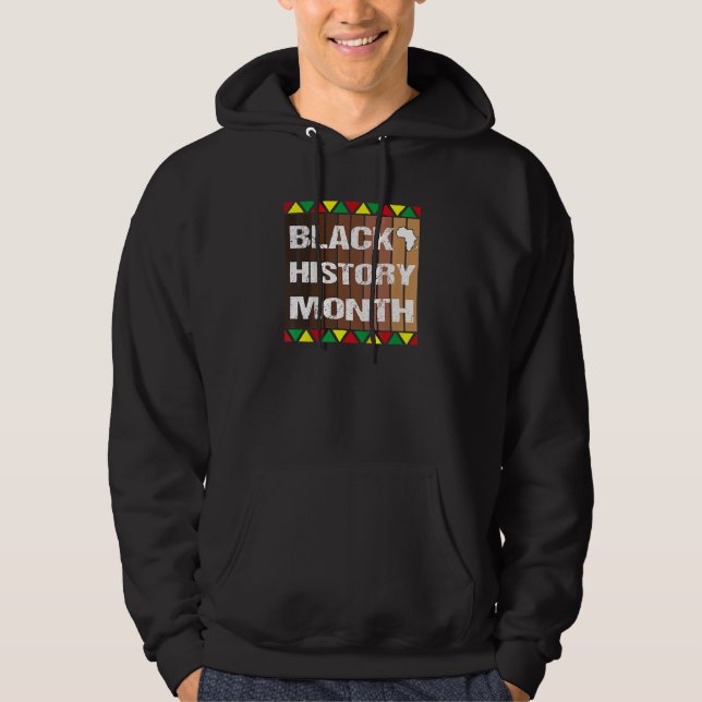 Black Girl Melanin Black History Month I Am Black  Hoodie (Front)