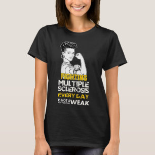 Black Girl Multiple Sclerosis Warrior Strong Woman T-Shirt