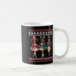 Black Girl Nutcracker Western Nutcracker Bow Ugly Coffee Mug