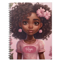 Black Girl Personalised Notebook