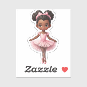 Black Girl Pink Ballerina Ballet