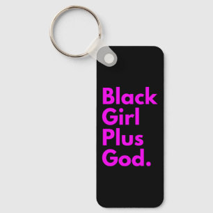 BLACK GIRL PLUS GOD KEY RING