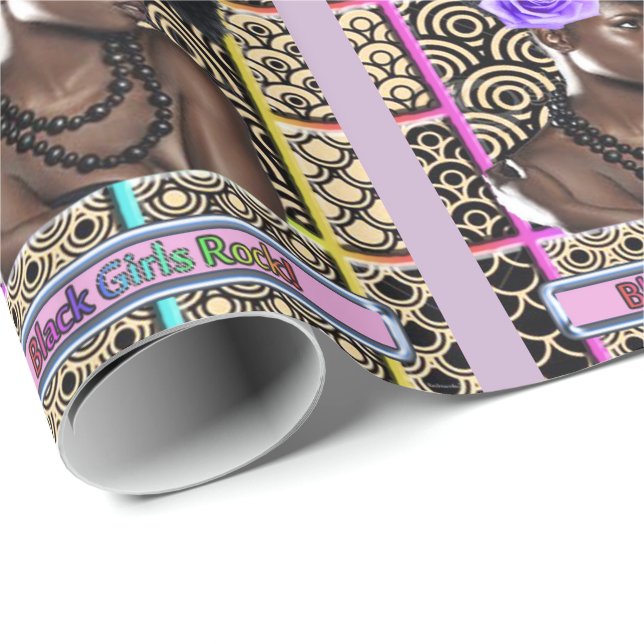 Black Girl Rock Wrapping Paper (Roll Corner)