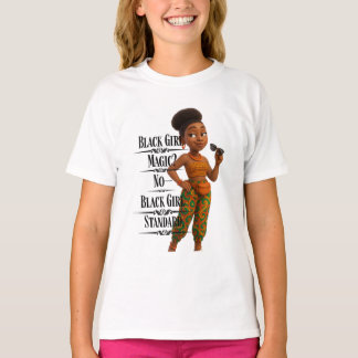 Black Girl Standard,Afro Modern,Pixarstyle 3d T-Shirt