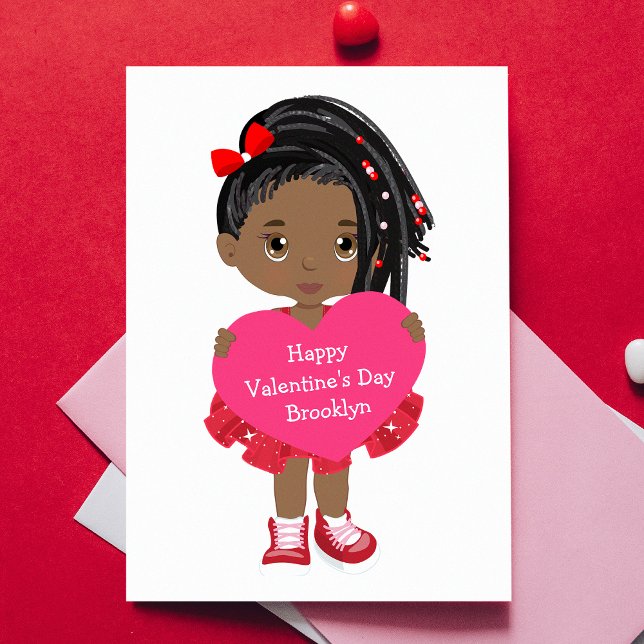 Black Girl Valentine's Day Card (Creator Uploaded)