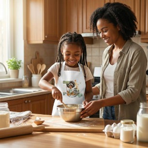 Black Girls Cook Future Chef Personalized Name Kids Apron