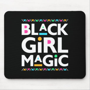 Black Girls Magic Melanin African American History Mouse Mat