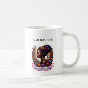 Black Girls Read Logo Mug   Book Lover Coffee Cup