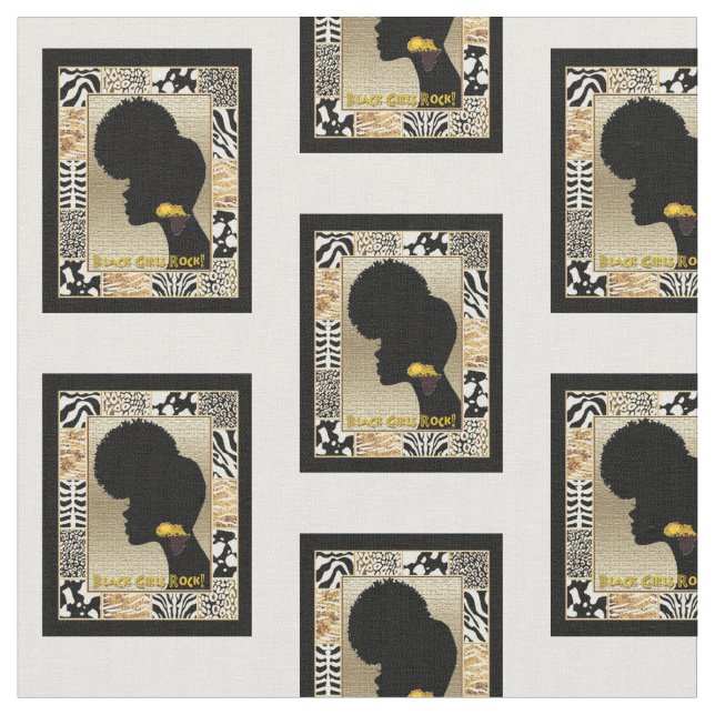 Black Girls Rock Fabric (Close Up)