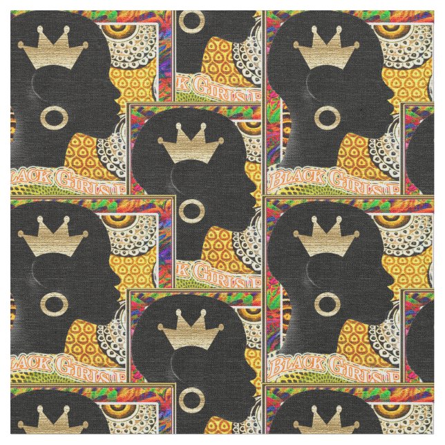 Black Girls Rock Fabric (Close Up)