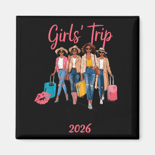 Black Girls Trip Bali 2026 Vacation Birthday Melan Magnet