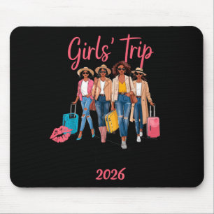 Black Girls Trip Bali 2026 Vacation Birthday Melan Mouse Mat