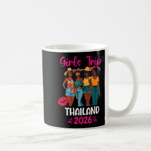 Black Girls Trip Thailand 2026 Vacation Matching  Coffee Mug