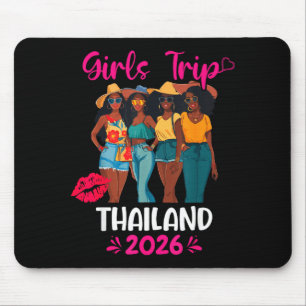 Black Girls Trip Thailand 2026 Vacation Matching Mouse Mat