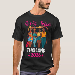 Black Girls Trip Thailand 2026 Vacation Matching T-Shirt
