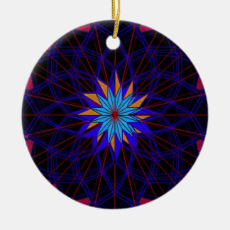 Black glass web ornament
