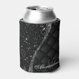Black Glitter anf Glitter Can Cooler