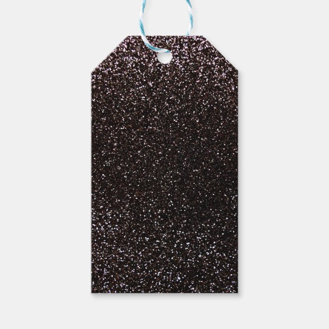 Black glitter gift tags (Front)