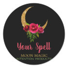 Black Glitter Moon Spell