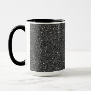 Black Glitter Mug