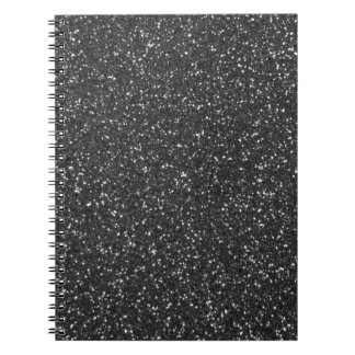 Black Glitter Notebook