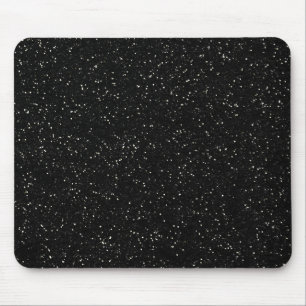 Black Glitter Sparkle Graphic Art Pattern Design Mouse Mat