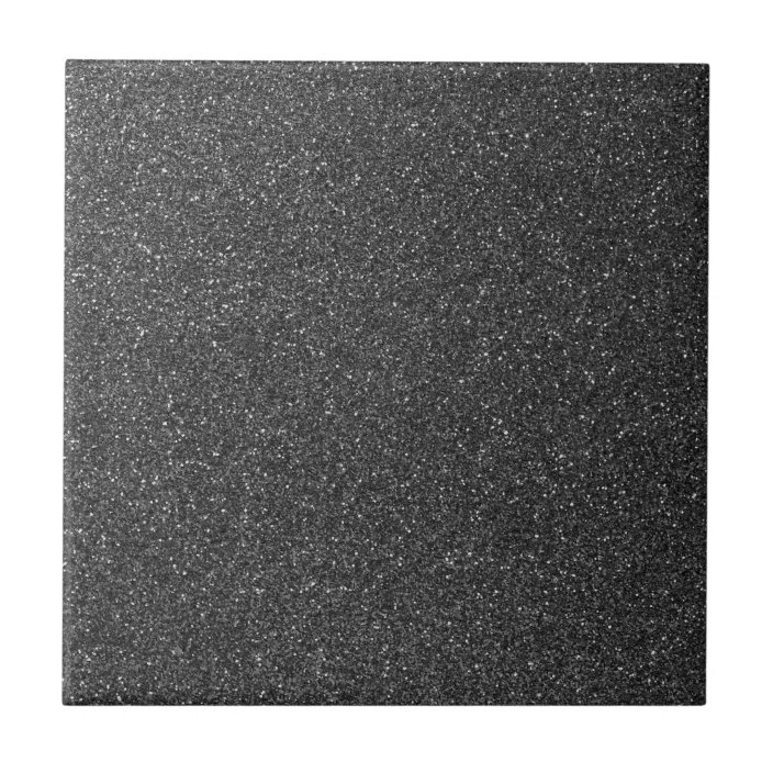 Black Glitter Tile Zazzle.co.uk
