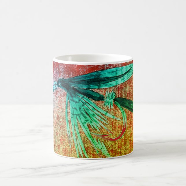 "Black Gnat" Classic Trout Fly Mug (Center)