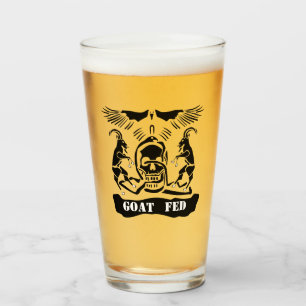 Black Goat Corrupt Trinity Crest Glass
