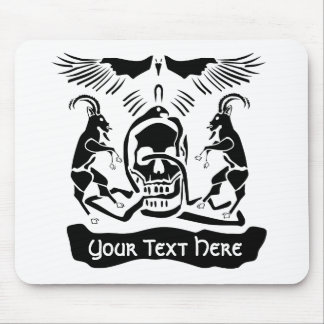 Black Goat Corrupt Trinity Crest Mouse Mat