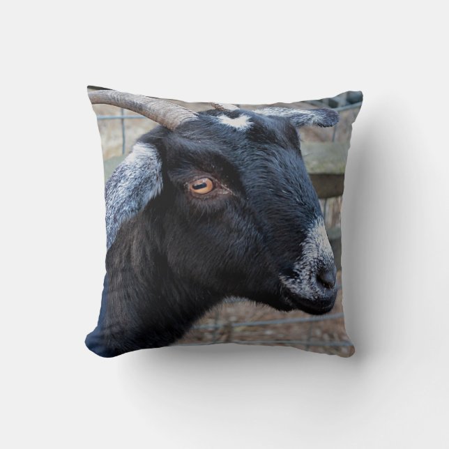 Black goat cushion (Front)