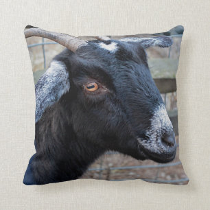 Black goat cushion