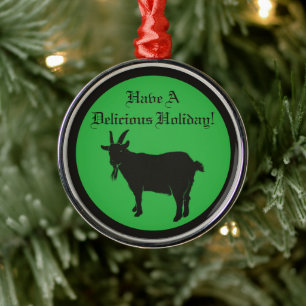 Black Goat Horror Live Deliciously Metal Tree Decoration