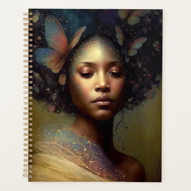 Black Goddess Fantasy Art Planner (Front)