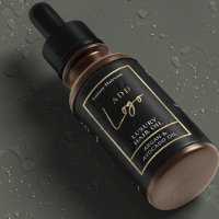 Black & Gold 2 OZ Dropper Bottle Waterproof Label