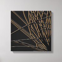 Black & Gold Abstract Savanna Design