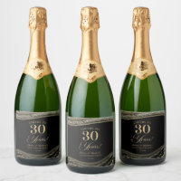Black Gold Agate 30th Wedding Anniversary Party