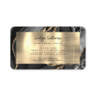 Black Gold Agate Business Card
