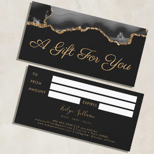 Black Gold Agate gift certificate