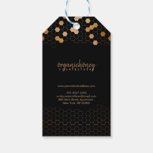 Black Gold Apiarist Honey Beewax Honeycomb Gift Tags