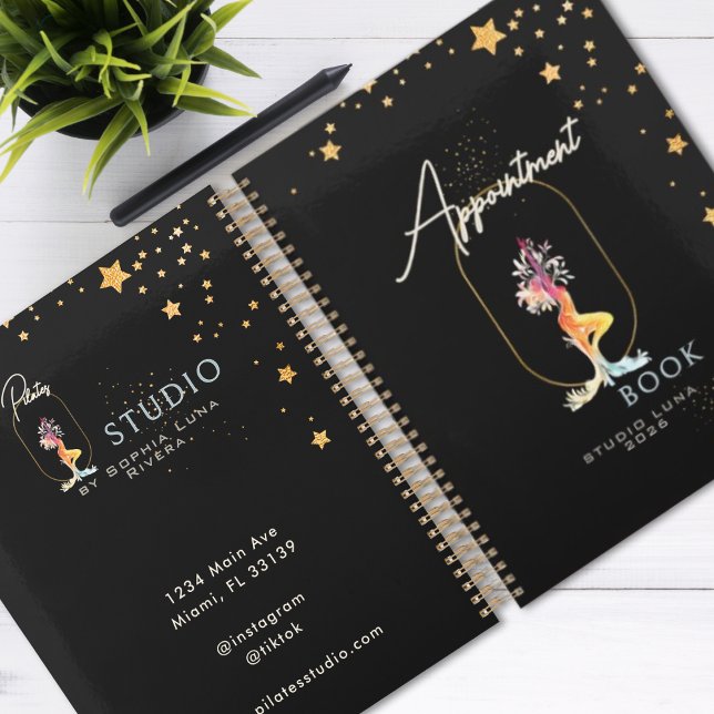 Black Gold Appointment Book Beauty Yoga Salon   Planner (Black Gold Appointment Book Beauty Yoga Salon Planner)
