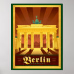 Black & Gold Art Deco Berlin Poster<br><div class="desc">Black & Gold Art Deco Berlin Poster</div>