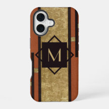 Black & Gold Art Deco Custom Monogram