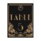 Black Gold Art Deco Gatsby Style Table Number 5