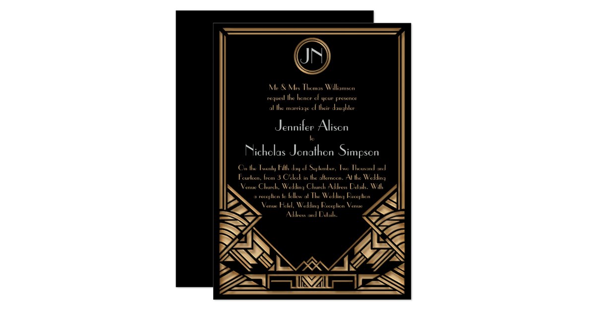 gatsby wedding invitations uk black gold deco gatsby style wedding invites zazzle gatsby wedding invitations uk black gold deco gatsby style wedding invites zazzle