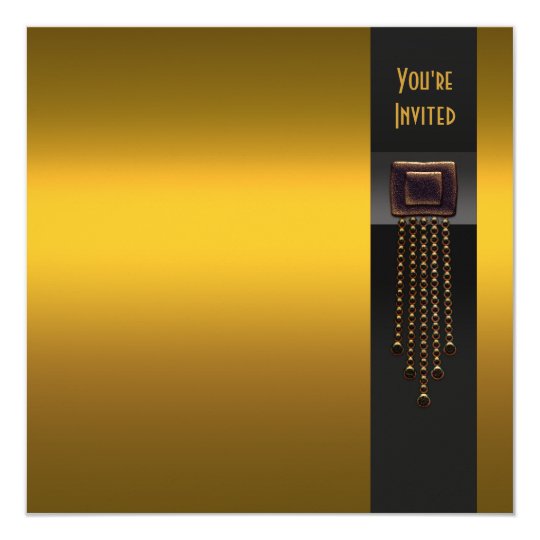 black gold art deco party invitation template zazzle co uk