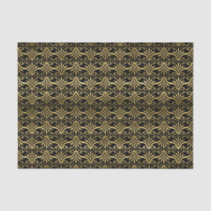 Black gold art deco pattern party tissue tissue paper