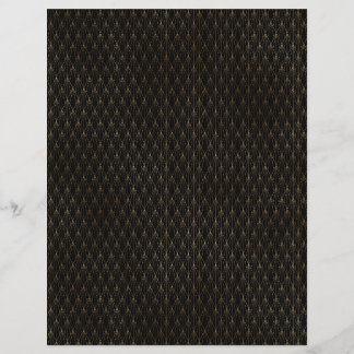 Black & Gold Art Deco Scrapbook Paper Sheet