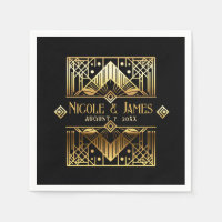 Black & Gold Art Deco Wedding