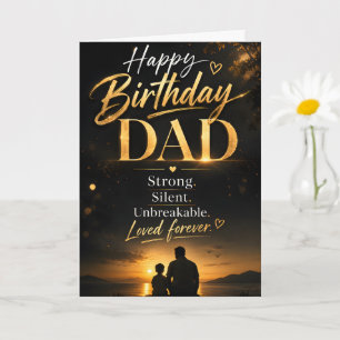 Black & Gold Birthday Design  Elegant Birthday Card